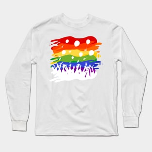 Rainbow Flash Mob Long Sleeve T-Shirt